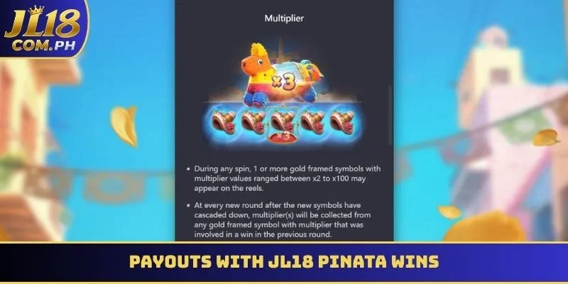 payouts with JL18 Pinata wins